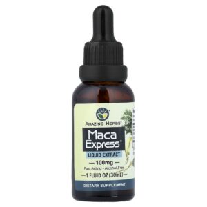 Extrato Líquido de Maca Express Maca Express Liquid Extract Sem Álcool 30 ml - Amazing Herbs
