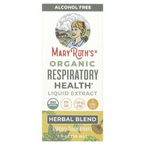 Extrato Líquido Orgânico para a Saúde Respiratória Sem Álcool 1180 mg 30 ml - MaryRuth's