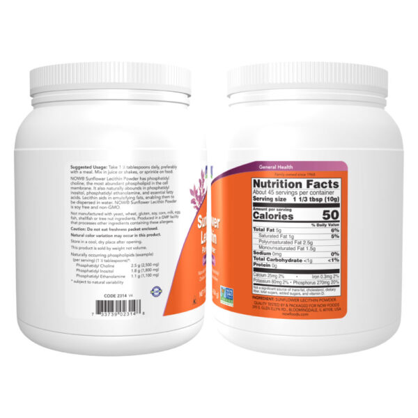 f1400e58482440c6a04aa38d9e96f271-jbmn6vta7h.jpg Lecitina de Girassol Pura em Pó 454g - Now Foods