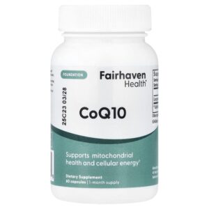 Fairhaven Health - Suplemento Coenzima CoQ10 100 mg 60 Cápsulas