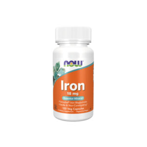 Ferro 18mg Ferrochel 120 Veg Cápsulas - Now Foods
