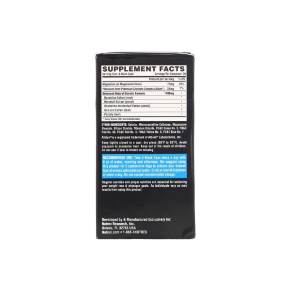 Lipo 6 BLACK Diuretic 80 Cápsulas (Importado) - NUTREX VALIDADE 09/2023