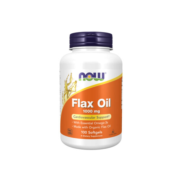 Flax Oil 1000mg (Óleo de Linhaça) 250 Softgels - Now Foods