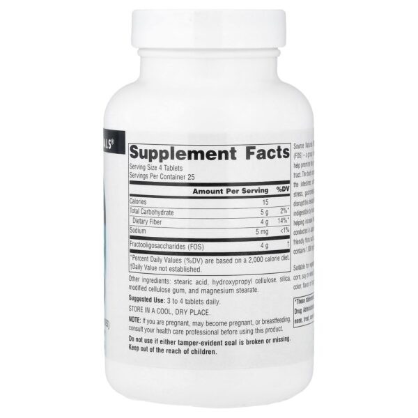 FOS 100 Comprimidos - Source Naturals