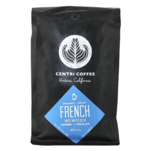 Francês Orgânico em Grãos Descafeinado Caramelo + Chocolate 340 g - Centri Coffee