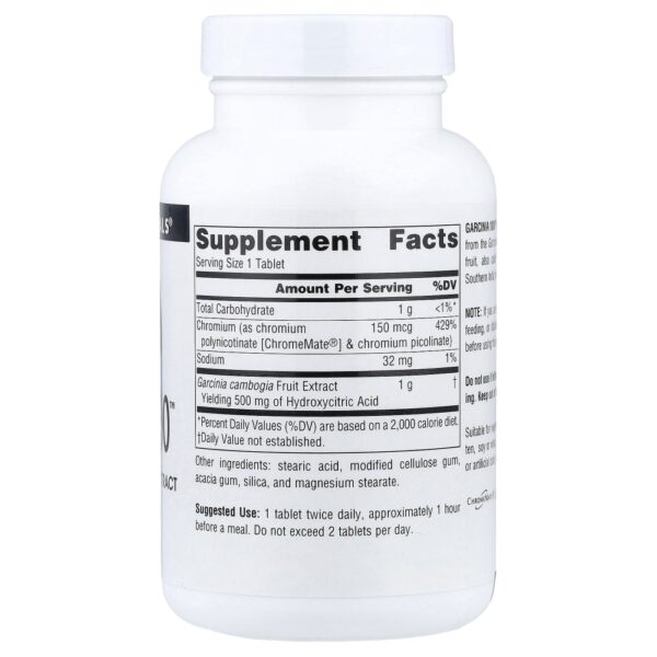 Garcinia Cambogia 1000 mg 90 Comprimidos - Source Naturals