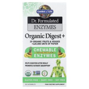 garden-of-life-enzimas-digestivas-organicas-em-mastigaveis-dr-formulated-organic-uu4edxftc2.jpg Garden of Life - Enzimas Digestivas Orgânicas em Mastigáveis Dr. Formulated Organic Digest Frutas Tropicais 90 Mastigáveis