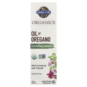 Garden of Life - Extrato de Óleo de Orégano Orgânico em Gotas mykind Organics 30 ml