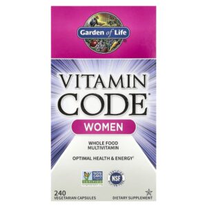 Garden of Life - Multivitamínico Feminino Completo Vitamin Code Women 240 Cápsulas