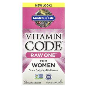 Garden of Life - Multivitamínico Feminino Diário Vitamin Code RAW One Women 75 Cápsulas