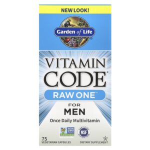 Garden of Life - Multivitamínico Masculino Diário Vitamin Code RAW One Men 75 Cápsulas