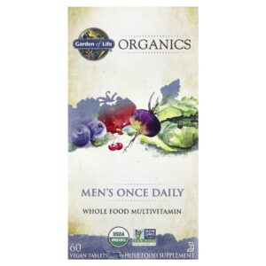 Garden of Life - Multivitamínico Masculino mykind Organics Men's Once Daily 60 Comprimidos