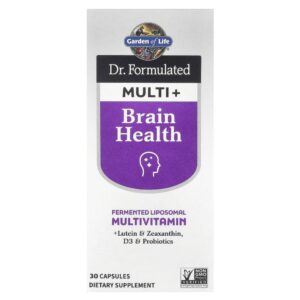 Garden of Life - Multivitamínico para Saúde Cerebral Dr. Formulated Multivitamin Brain Health 30 Cápsulas