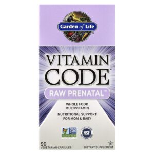 Garden of Life - Multivitamínico Pré-Natal Completo Vitamin Code RAW Prenatal 90 Cápsulas