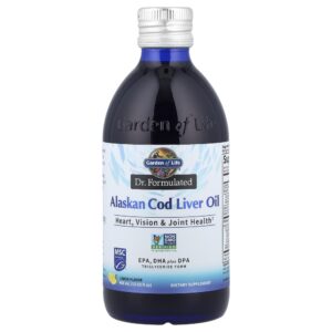 Garden of Life - Óleo de Fígado de Bacalhau do Alasca Dr. Formulated Cod Liver Oil Limão 400 ml