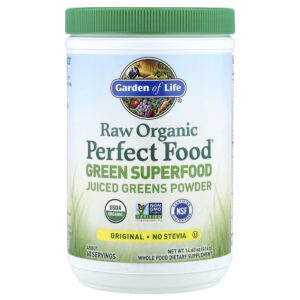 Garden of Life - Superalimento Verde em Pó RAW Organic Perfect Food Original 414 g
