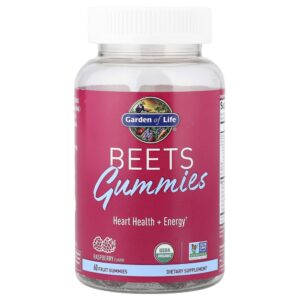 Garden of Life - Suplemento de Beterraba Orgânica em Gomas Beets Raspberry 60 Gomas