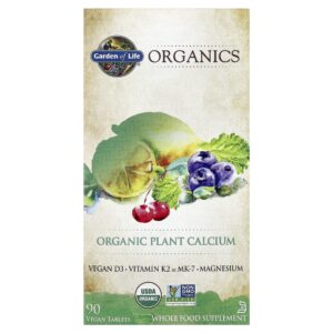 Garden of Life - Suplemento de Cálcio Vegetal Orgânico mykind Organics Plant Calcium 90 Comprimidos
