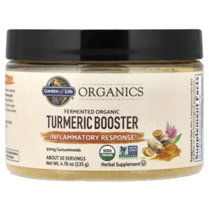 Garden of Life - Suplemento de Cúrcuma Orgânica Fermentada em Pó mykind Organics 135 g