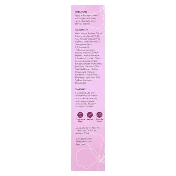 Gel Calmante Íntimo Vulva Gel 50 ml - Rael