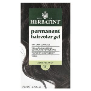 Gel de Coloração Permanente 4C Castanho Cinza 135 ml - Herbatint