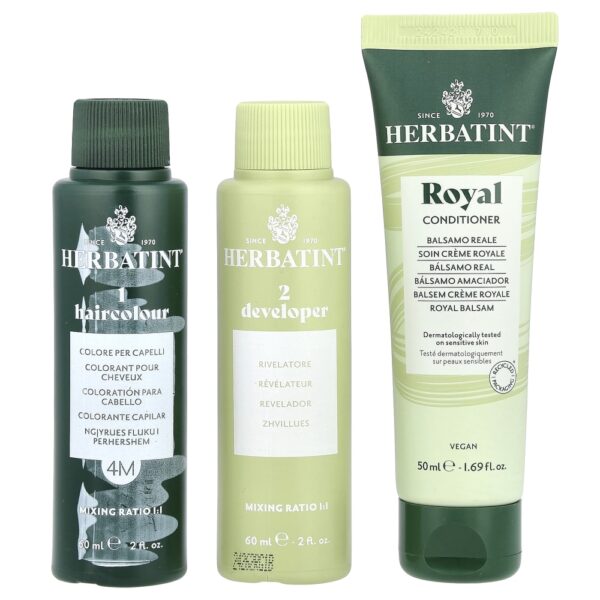 Gel de Coloração Permanente 4M Castanho Mogno Mahogany 135 ml - Herbatint