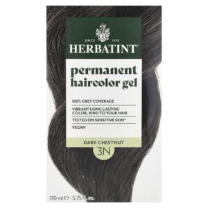 Gel de Coloração Permanente para Cabelos 3N Castanho Escuro 135 ml - Herbatint