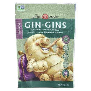 Gin Gins Balas Mastigáveis de Gengibre Original 84 g - The Ginger People