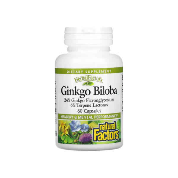 Ginkgo Biloba 60mg 60 Cápsulas - Natural Factors