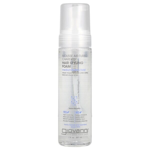 Giovanni - Mousse Modeladora Capilar com Volumão Air-Turbo Charged 207 ml