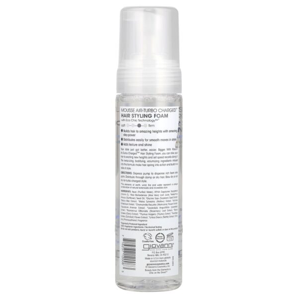 Giovanni - Mousse Modeladora Capilar com Volumão Air-Turbo Charged 207 ml