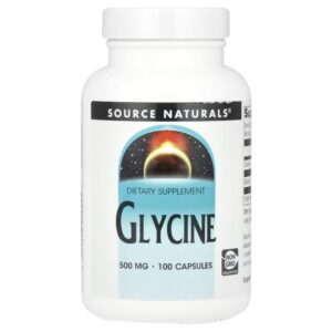 Glicina 500 mg 100 Cápsulas - Source Naturals