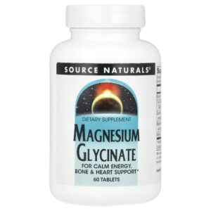 Glicinato de Magnésio 60 Comprimidos - Source Naturals