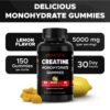 Gomas de Creatina Monohidratada Limao 150 Gomas - Vitamatic