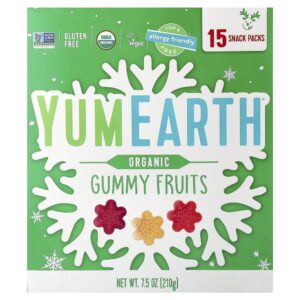 Gomas de Frutas Orgânicas 15 Pacotes 14 g Cada - YumEarth