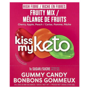 Gomas Mistura de Frutas 8 Sacos 25 g Cada - Kiss My Keto