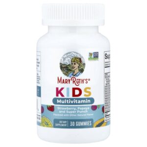 Gomas Multivitamínicas Infantis Morango Mamão e Superponche 30 Gomas - MaryRuth's