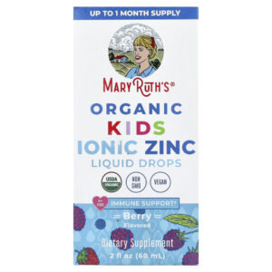 Gotas Líquidas de Zinco Iônico para Crianças de 4 a 13 Anos Frutos Silvestres 60 ml - MaryRuth's