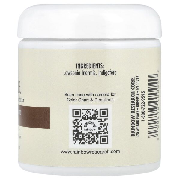 Henna Tintura e Condicionador Capilar Castanho Médio 113 g - Rainbow Research