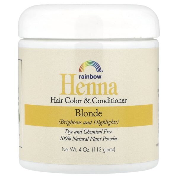 Henna Tintura e Condicionador Capilar Louro 113 g - Rainbow Research