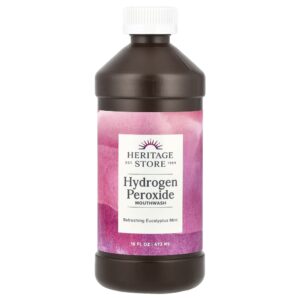 Hydrogen Peroxide Mouthwash Enxaguante Bucal Menta 473 ml - Heritage Store