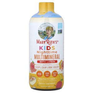 Infantil Multivitamínico Noturno com Luteína Pêssegos e Creme 450 ml - MaryRuth's