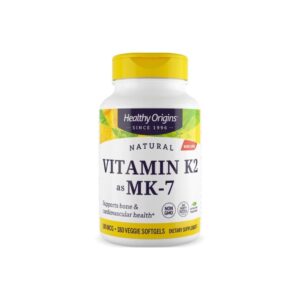 Vitamina K2 Mk7 100mcg 180 Cápsulas - Healthy Origins