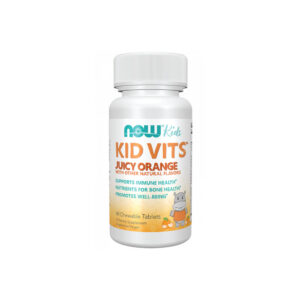 KID VITS Juicy Orange 60 Tabletes mastigáveis - Now Foods