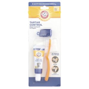 Kit de Treinamento Dental para Cachorros Baunilha e Gengibre Kit com 4 Peças - Arm & Hammer