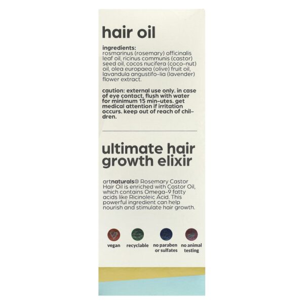 Kit para Crescimento Capilar Óleo de Alecrim e Rícino 2 Unidades - Artnaturals