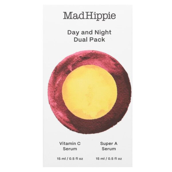 Kit Séruns Faciais Dia e Noite Vitamina C e Super A 2 Frascos de 15 ml - Mad Hippie