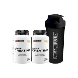 Kit 2x Creatina 300g + Coqueteleira 600ml - Bodybuilders