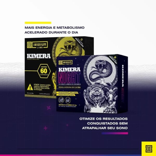 Kit Kimera Thermo + Kimera Night Emagrecedor dia e noite - Iridium Labs
