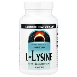 L-Lisina 100 g em Pó - Source Naturals